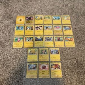 Electric element Pokémon cards!
